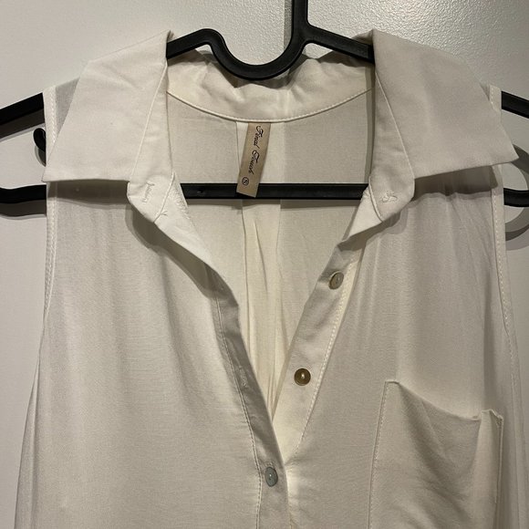 ⭐2 for C$22⭐  Final Touch Sleeveless Tunic, White, Size S - Picture 3 of 5
